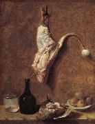 Jean Baptiste Oudry Still Life with Calf's Leg oil on canvas